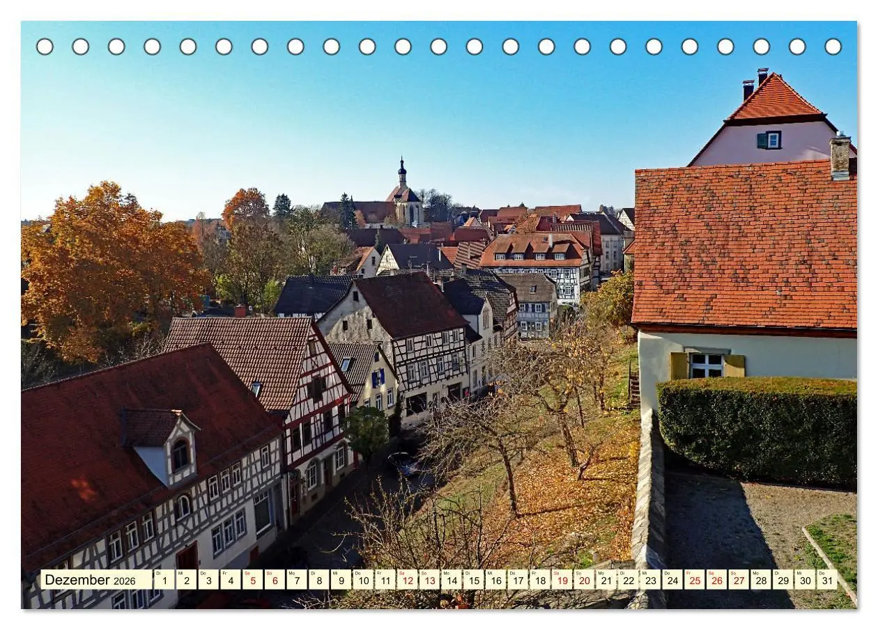 Bild: 9783457542224 | Unterwegs in Bad Wimpfen (Tischkalender 2026 DIN A5 quer), CALVENDO...