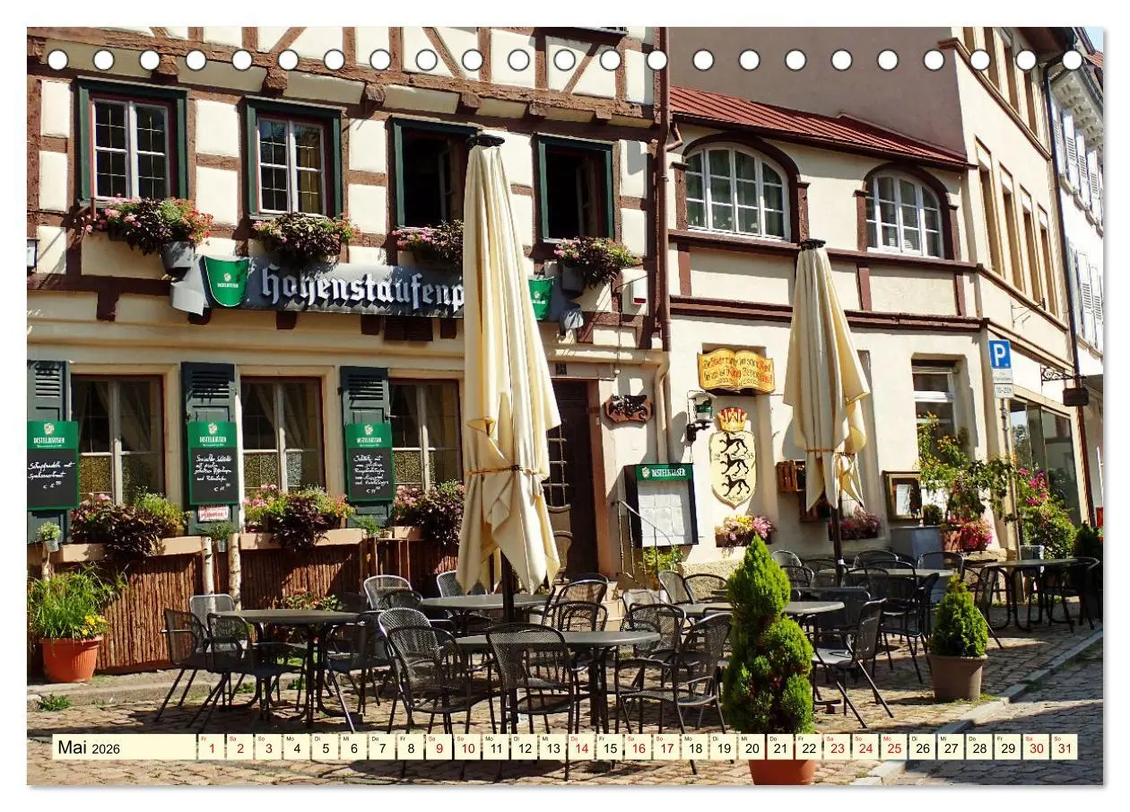 Bild: 9783457542224 | Unterwegs in Bad Wimpfen (Tischkalender 2026 DIN A5 quer), CALVENDO...