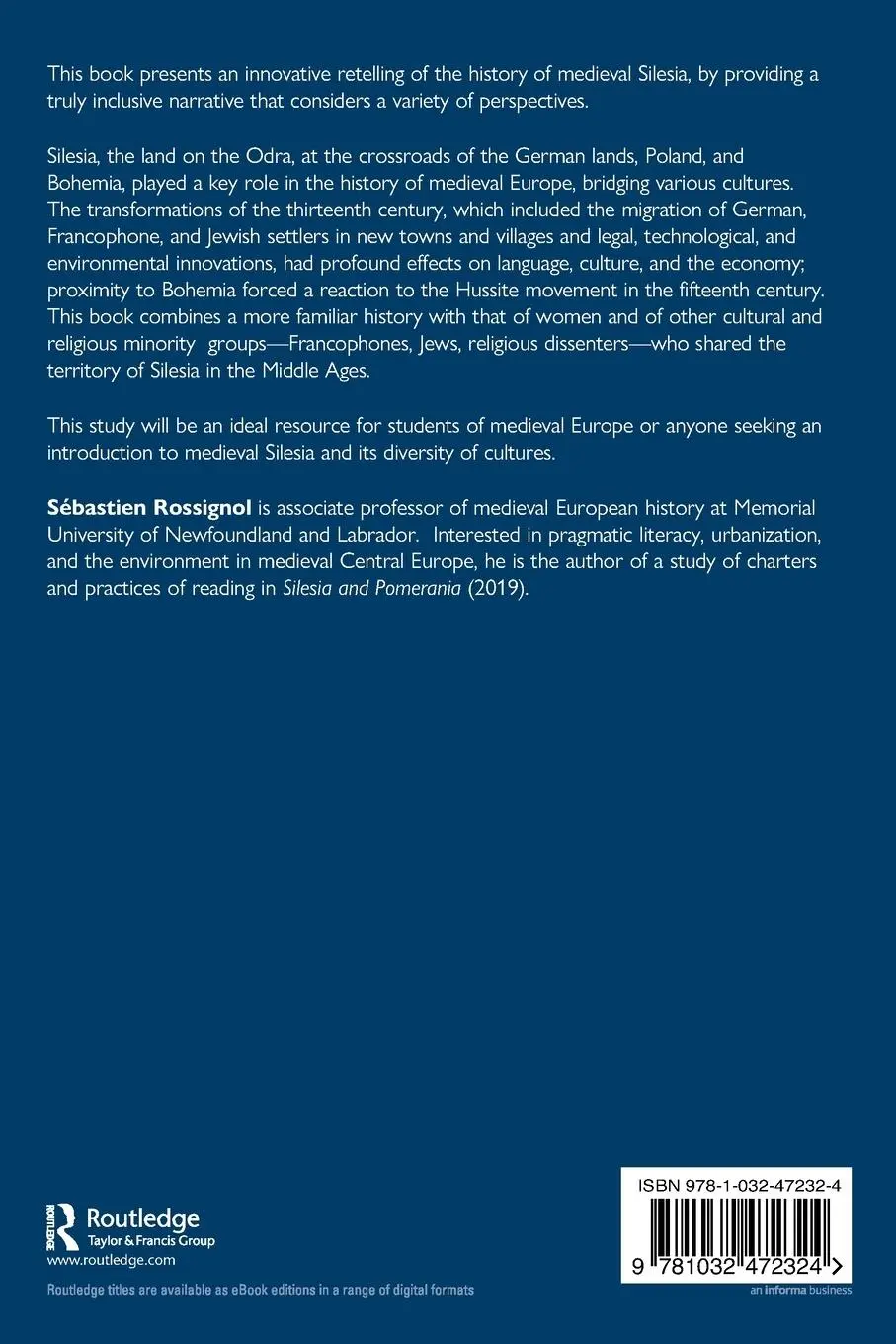 Rückseite: 9781032472324 | Medieval Silesia | An Inclusive History | Sebastien Rossignol | Buch
