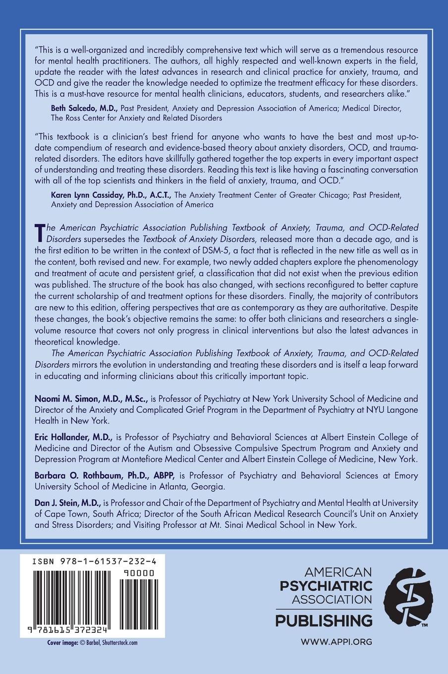 Rückseite: 9781615372324 | The American Psychiatric Association Publishing Textbook of...