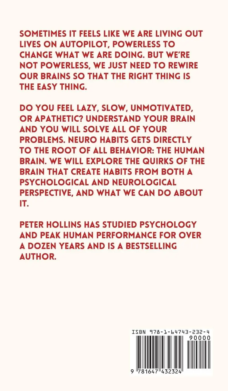 Rückseite: 9781647432324 | Neuro-Habits | Peter Hollins | Buch | Englisch | 2021