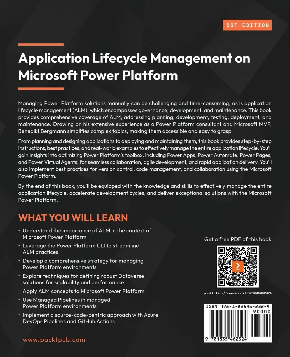 Rückseite: 9781835462324 | ¿Application Lifecycle Management on Microsoft Power Platform | Buch