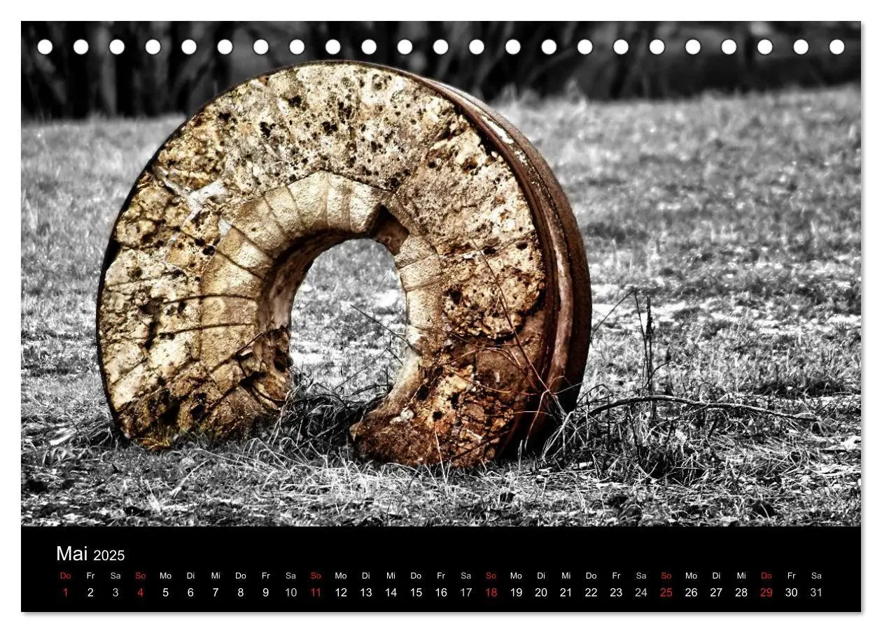 Bild: 9783435752324 | schwarz/weiß trifft farbe (Tischkalender 2025 DIN A5 quer),...