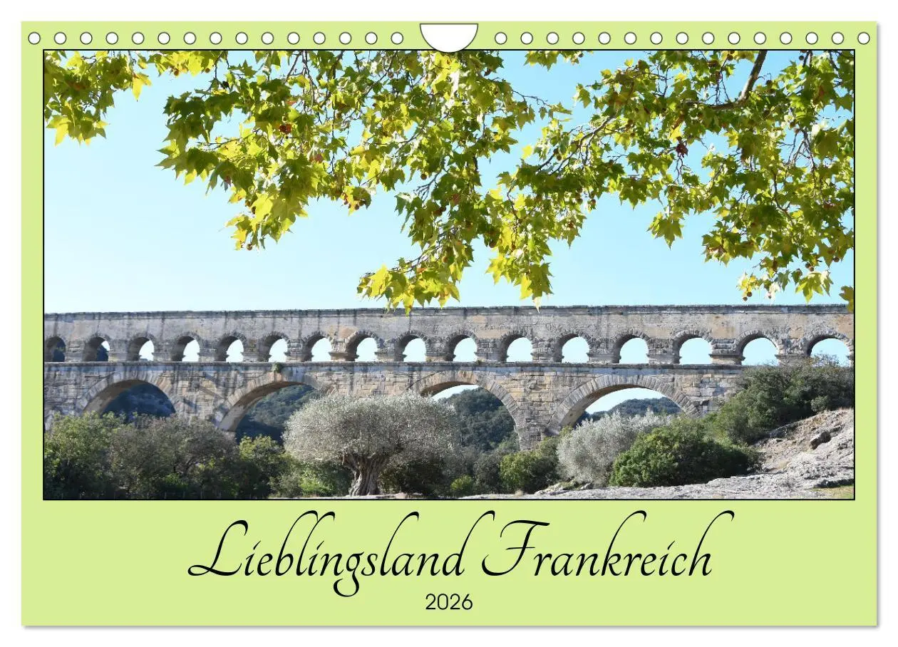 Cover: 9783457602324 | Lieblingsland Frankreich (Wandkalender 2026 DIN A4 quer), CALVENDO...