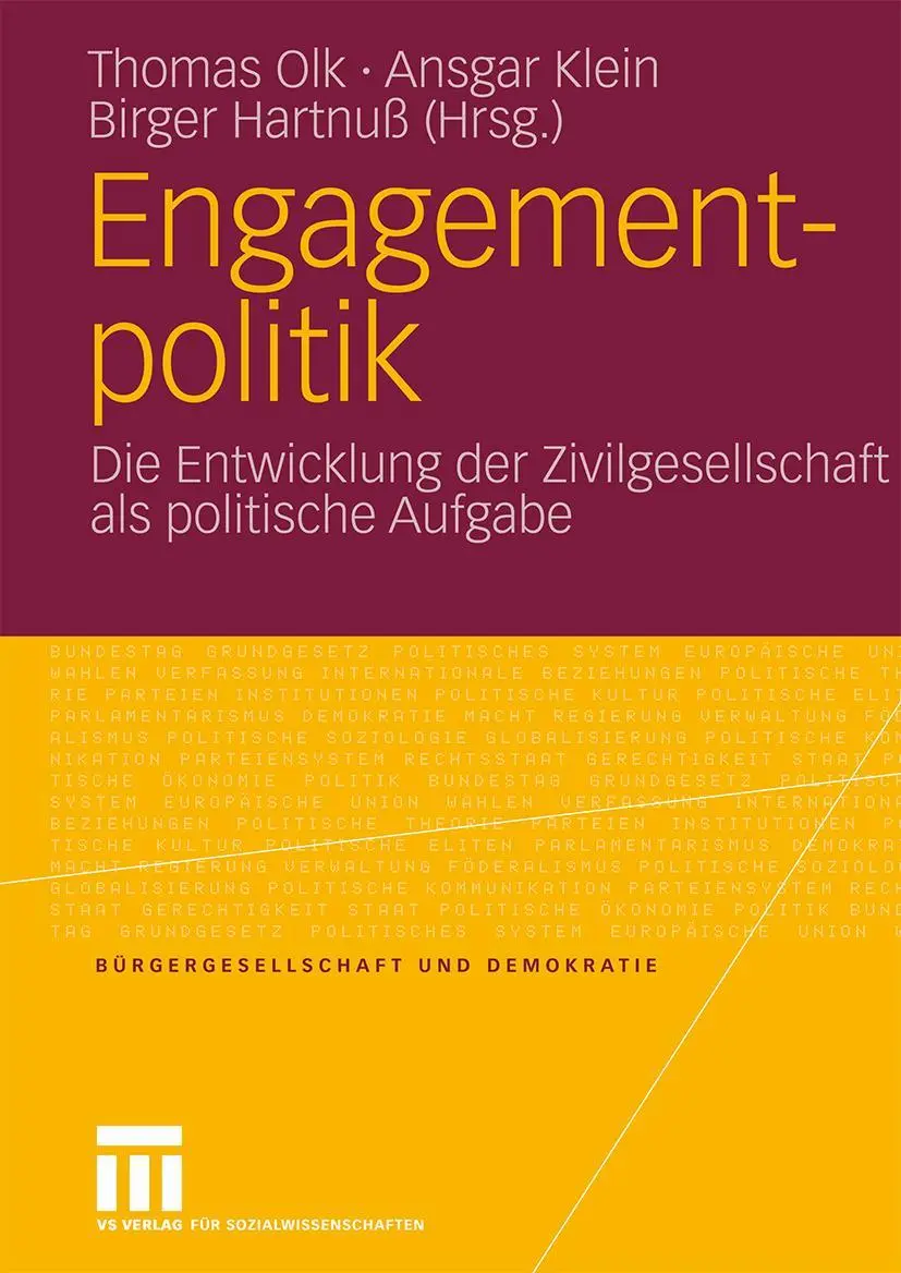 Cover: 9783531162324 | Engagementpolitik | Thomas Olk (u. a.) | Taschenbuch | 639 S. | 2009