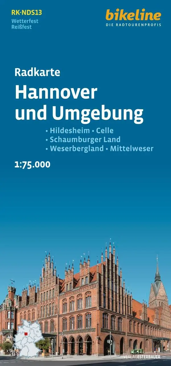 Cover: 9783711102324 | Radkarte Hannover und Umgebung (RK-NDS13) | Esterbauer Verlag | 2024