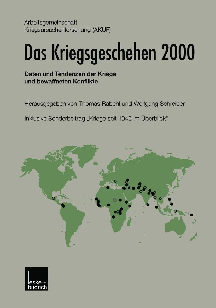 Cover: 9783810032324 | Das Kriegsgeschehen 2000 | Wolfgang Schreiber (u. a.) | Taschenbuch