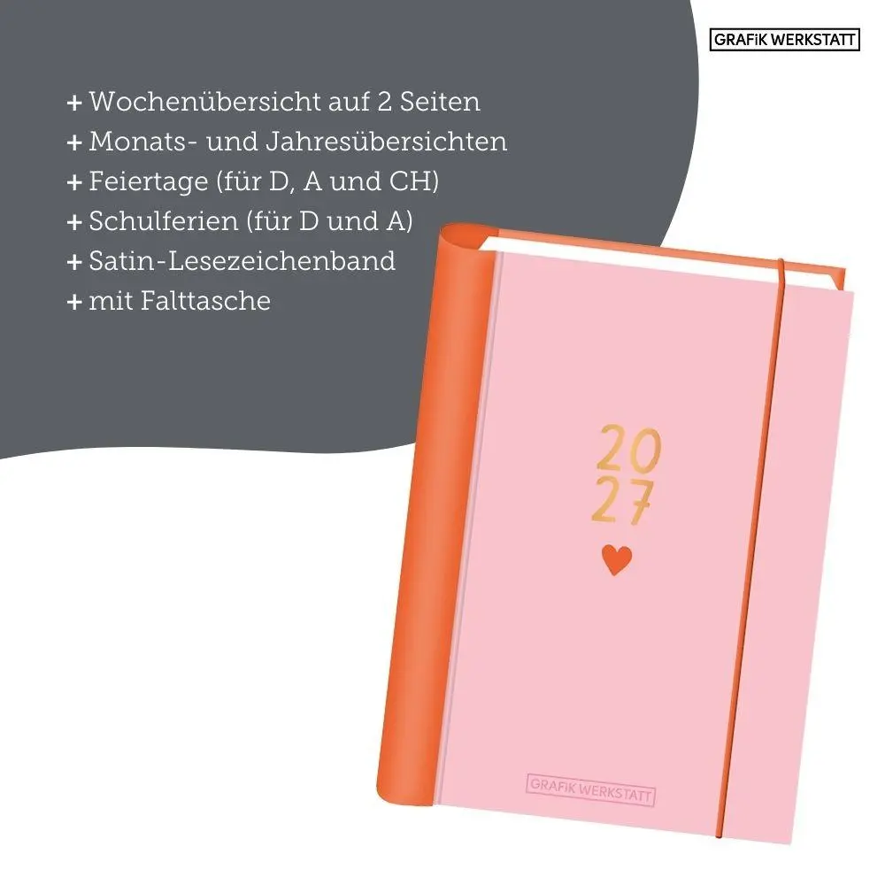 Bild: 9783986362324 | Terminplaner 2027 Kleines Herz | Terminplaner Hardcover | Original