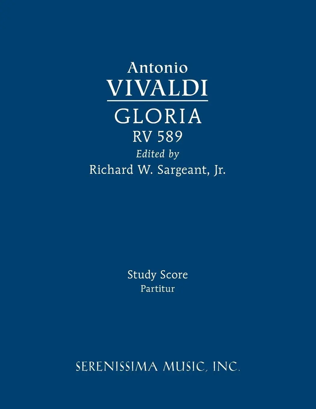 Cover: 9781608742424 | Gloria, RV 589 | Study score | Antonio Vivaldi | Taschenbuch | Latein