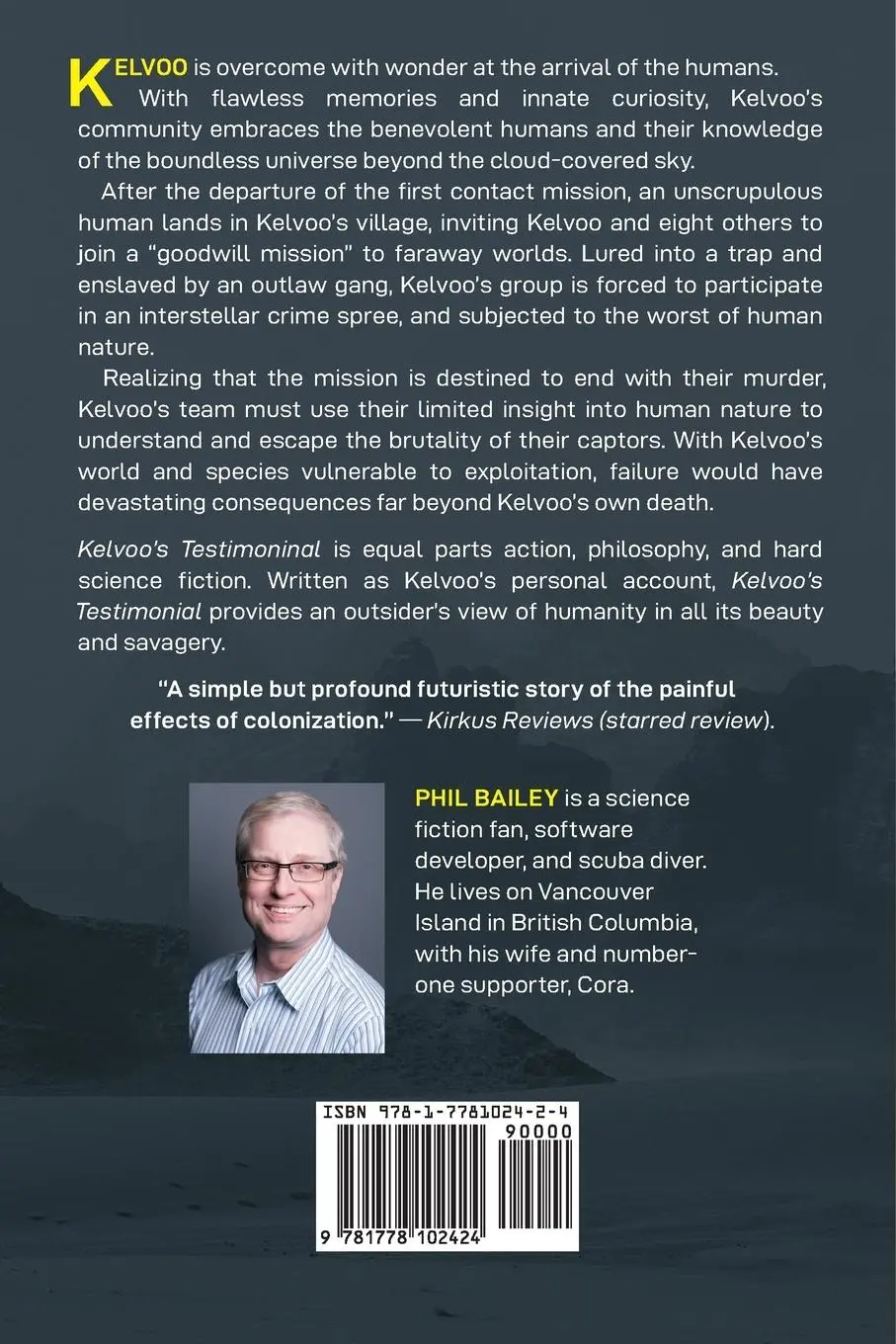 Rückseite: 9781778102424 | Kelvoo's Testimonial | Surviving the Aftermath of Human First Contact