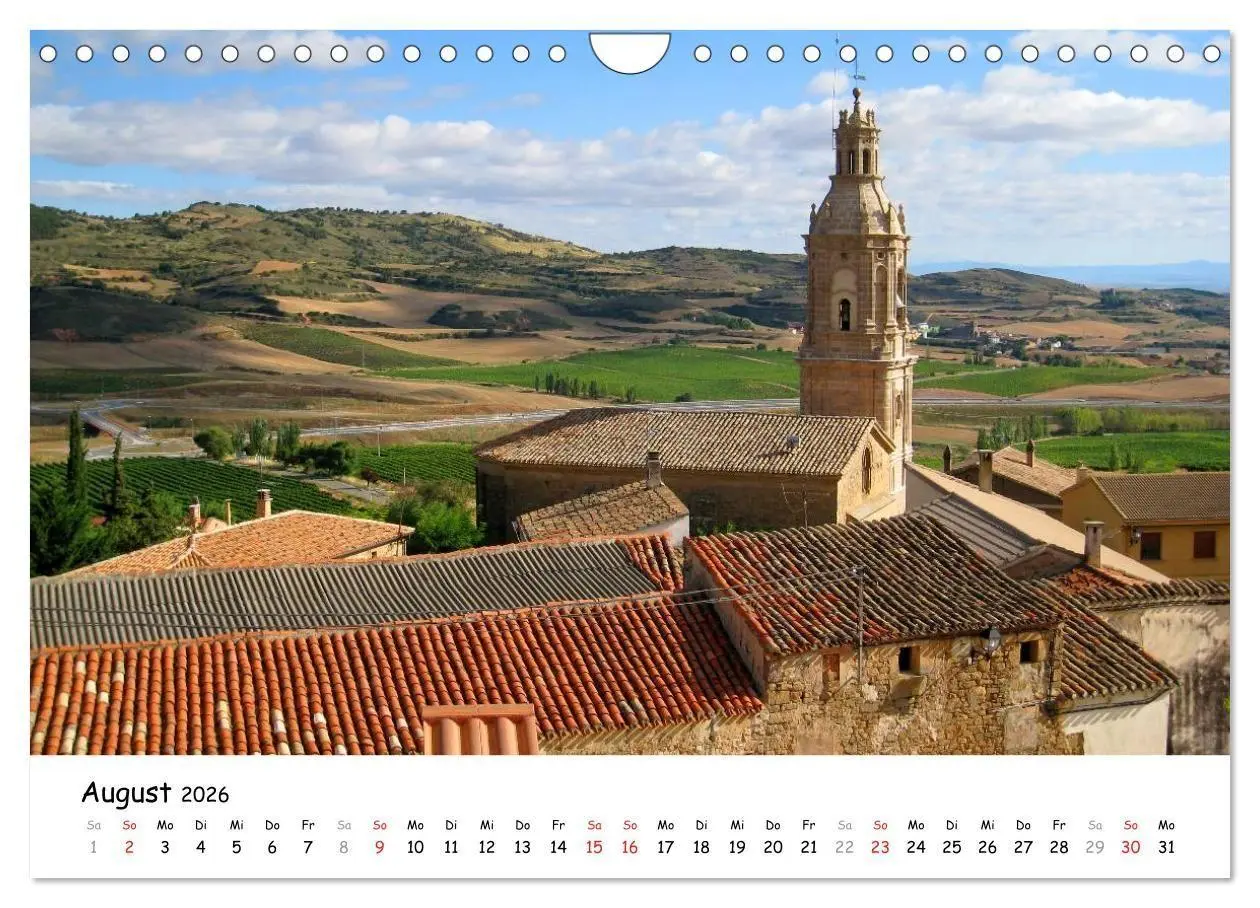 Bild: 9783516092424 | Camino Frances - Jakobsweg (Wandkalender 2026 DIN A4 quer),...