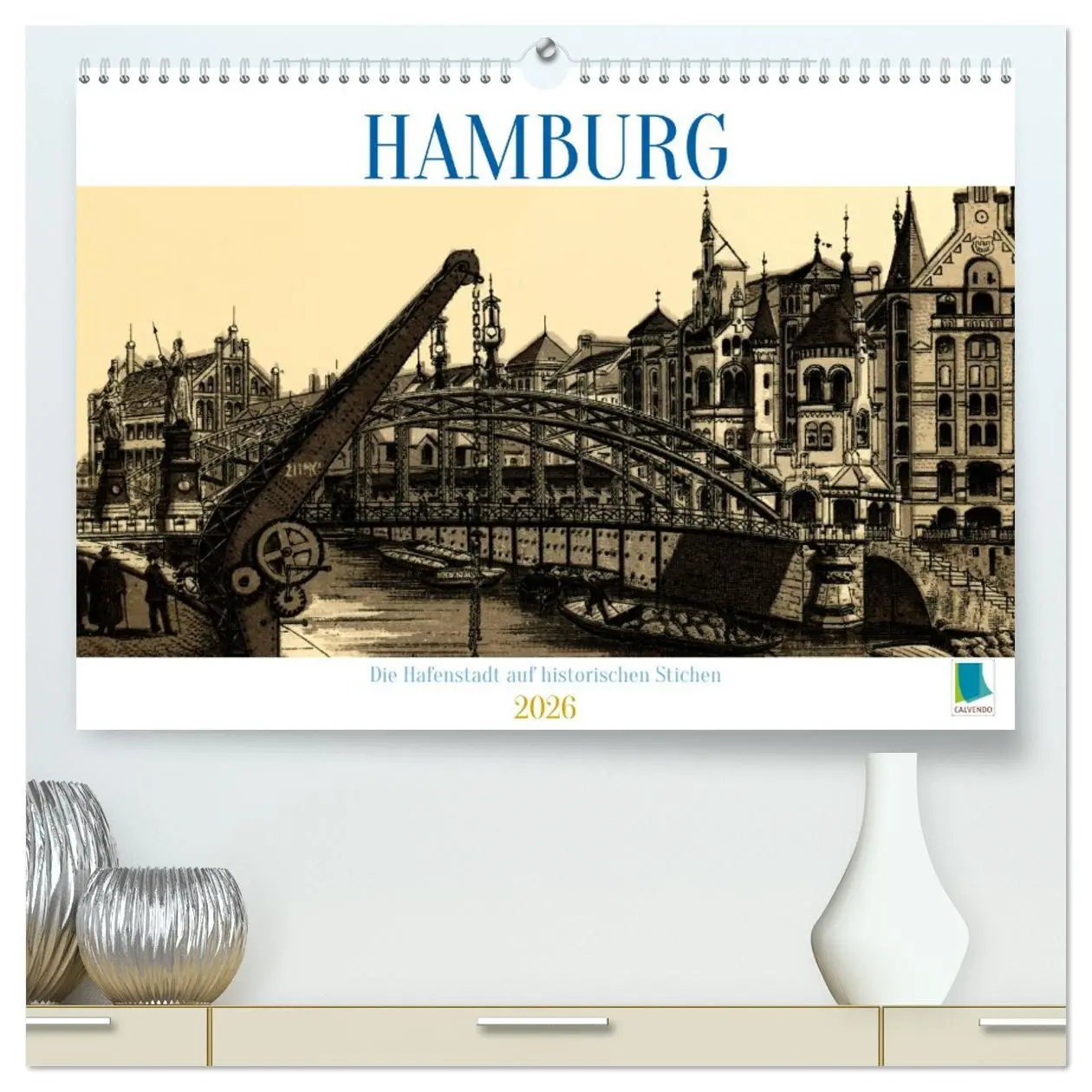 Cover: 9783516612424 | Hamburg: Die Hafenstadt auf historischen Stichen (hochwertiger...