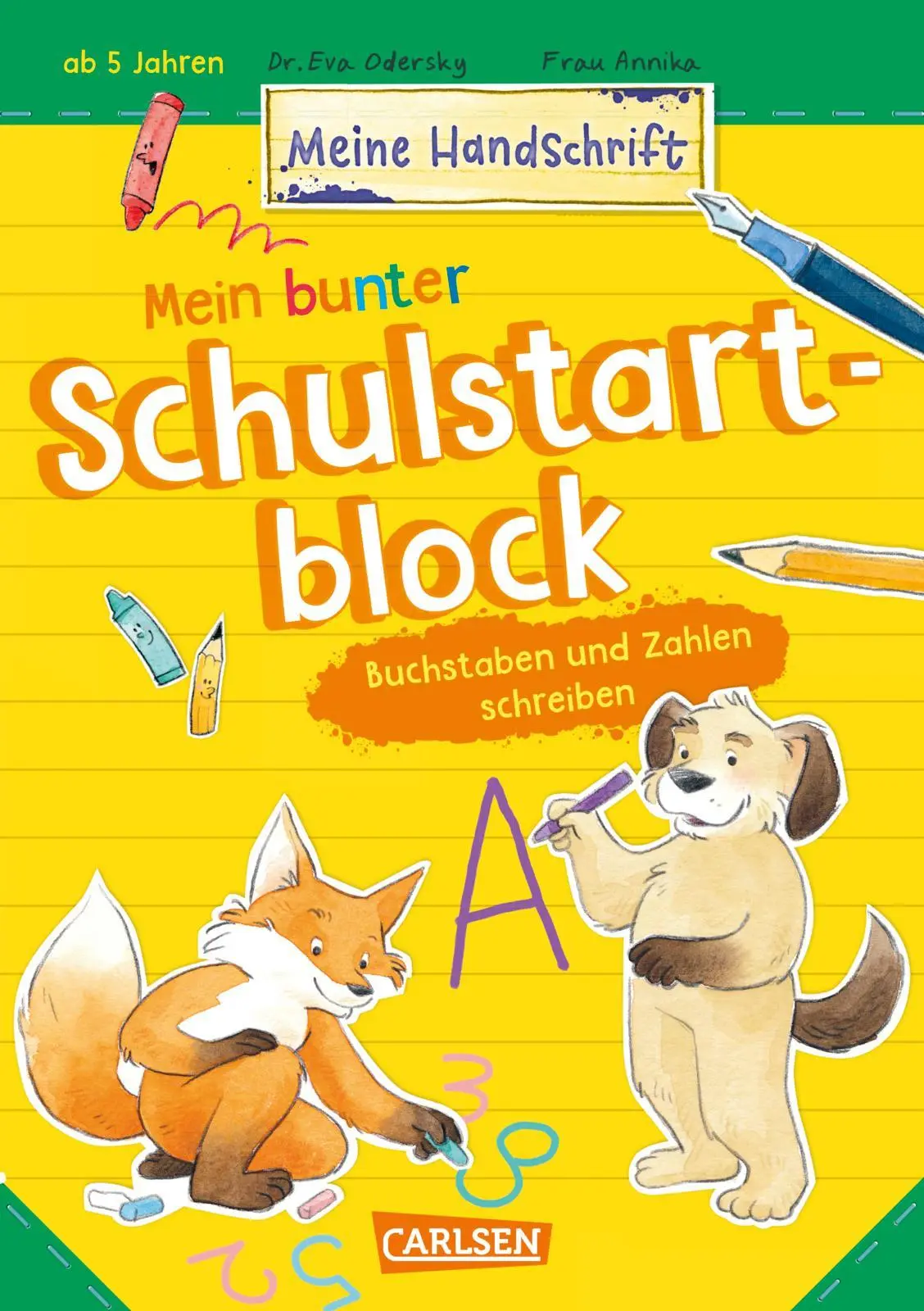Cover: 9783551192424 | Mein bunter Schulstartblock: Buchstaben und Zahlen schreiben | Odersky