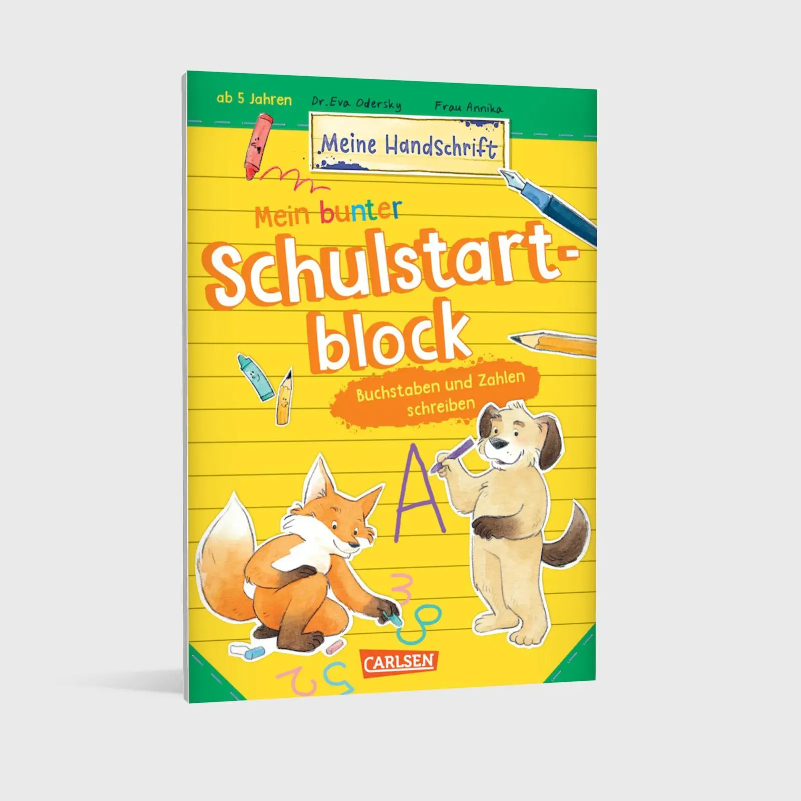 Bild: 9783551192424 | Mein bunter Schulstartblock: Buchstaben und Zahlen schreiben | Odersky