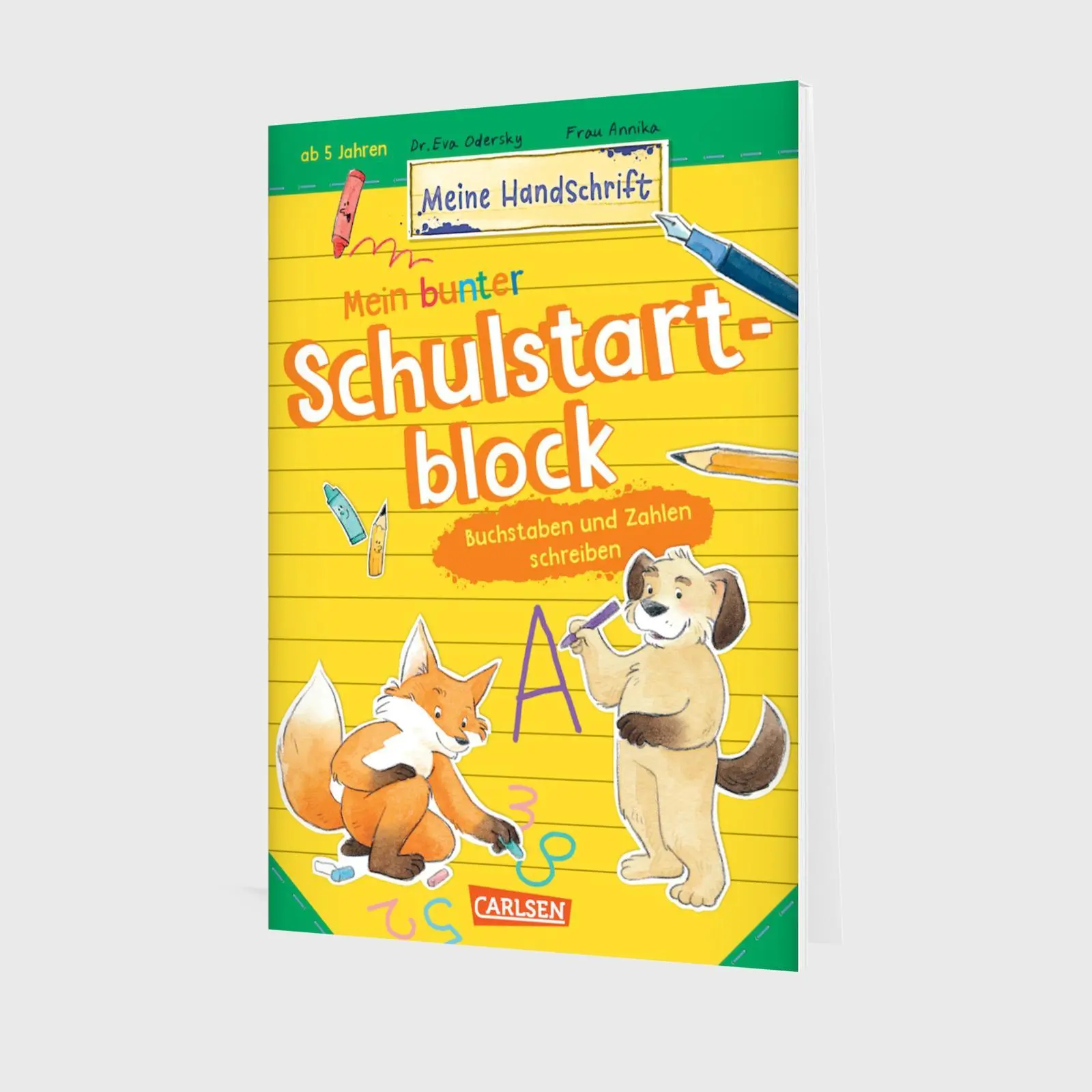 Bild: 9783551192424 | Mein bunter Schulstartblock: Buchstaben und Zahlen schreiben | Odersky