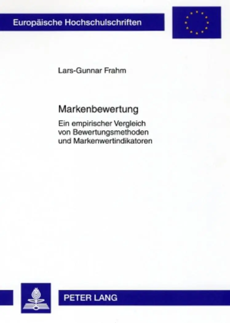 Cover: 9783631522424 | Markenbewertung | Lars-Gunnar Frahm | Taschenbuch | Deutsch | 2004
