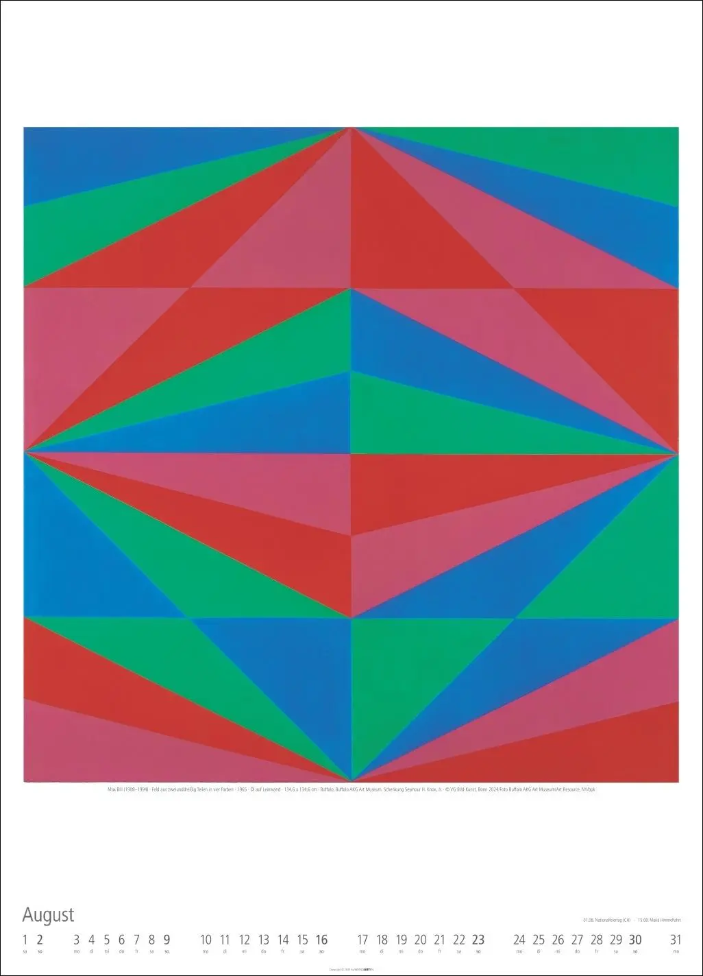 Bild: 9783839902424 | Bauhaus Kalender 2026 | Dexel | Kalender | Spiralbindung | 14 S.