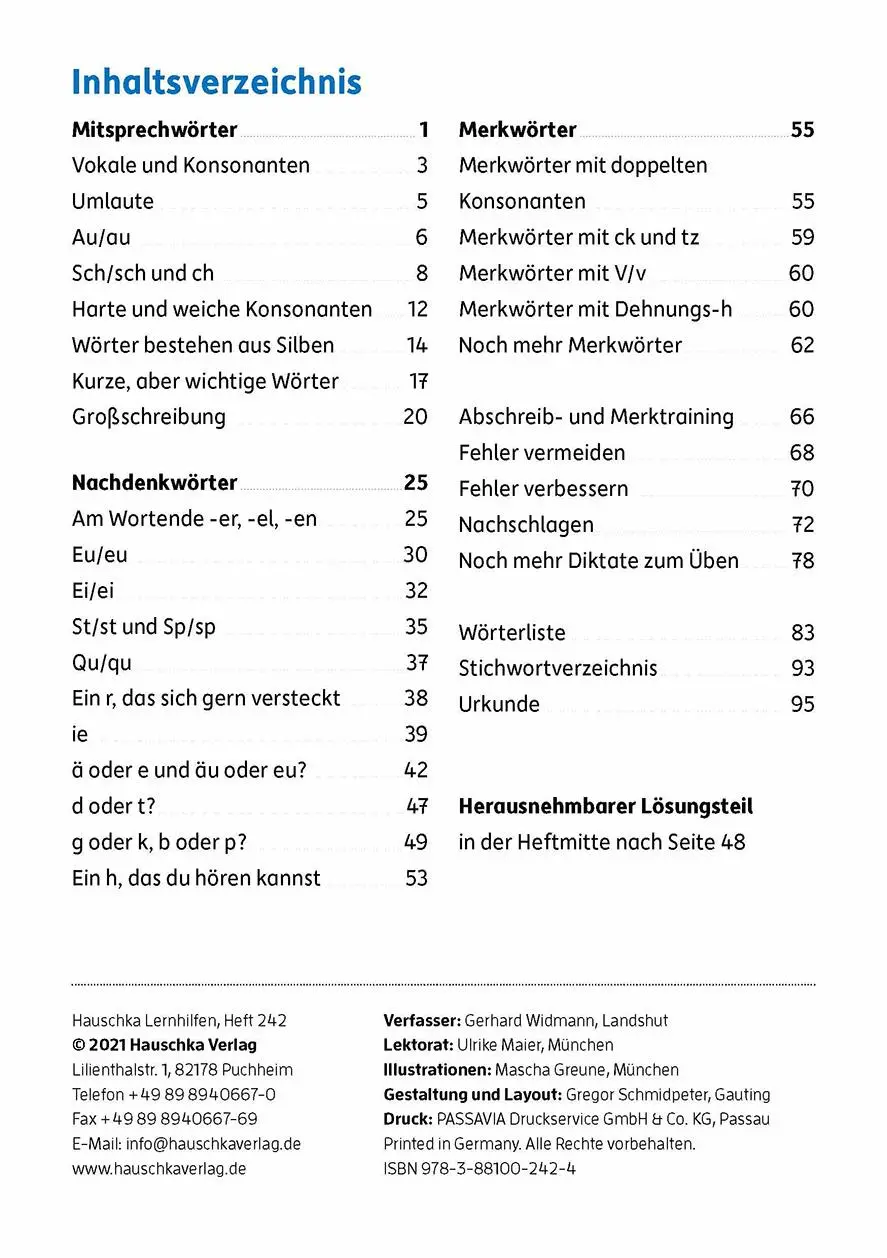 Bild: 9783881002424 | Rechtschreiben und Diktate 2. Klasse | Gerhard Widmann | Taschenbuch