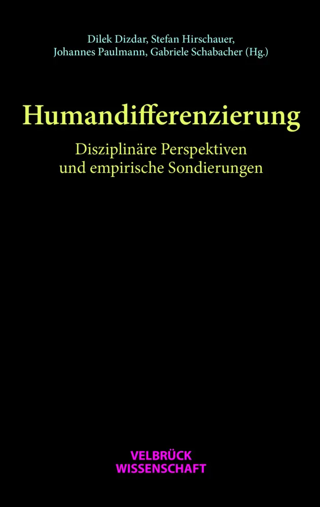 Cover: 9783958322424 | Humandifferenzierung | Dilek Dizdar (u. a.) | Buch | 380 S. | Deutsch