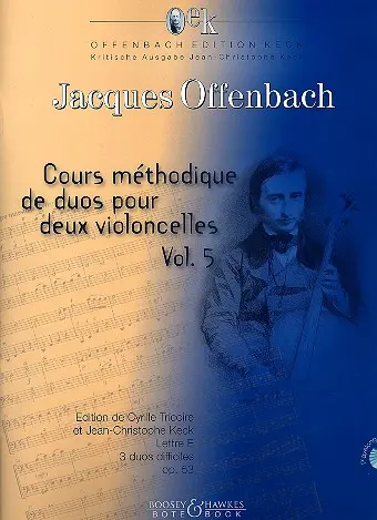 Cover: 9790202522424 | Cours méthodique de Duos op.53 vol.5 (+CD) für 2 Violoncelli