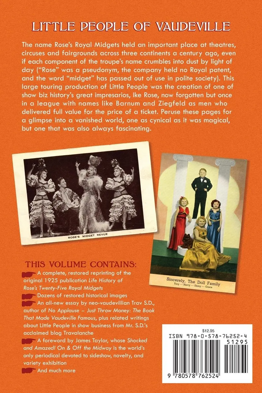 Rückseite: 9780578762524 | Rose's Royal Midgets and Other Little People of Vaudeville | Buch