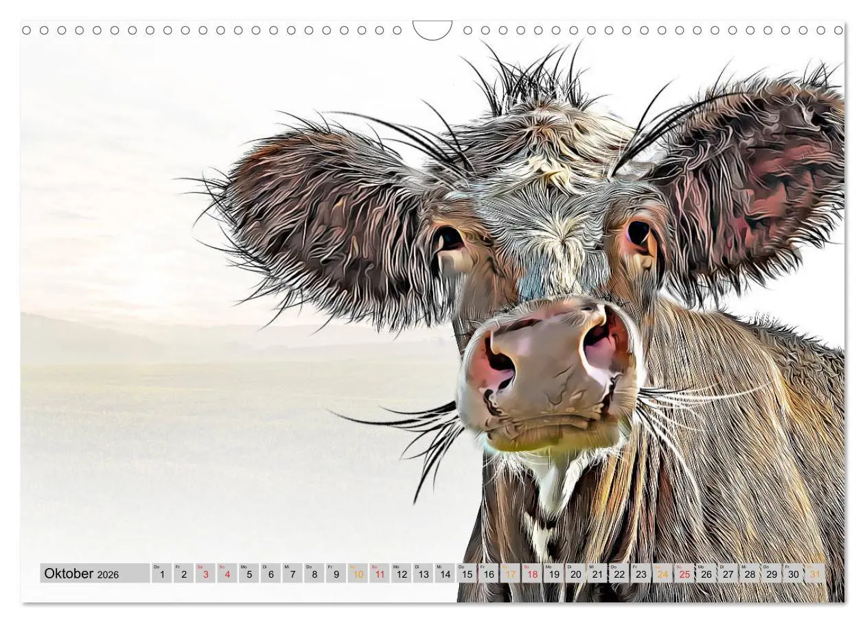 Bild: 9783457752524 | Rindviecher unglaublich (Wandkalender 2026 DIN A3 quer), CALVENDO...