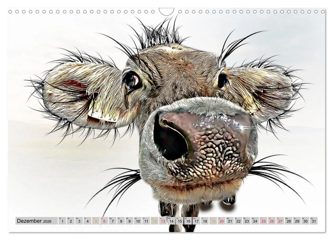 Bild: 9783457752524 | Rindviecher unglaublich (Wandkalender 2026 DIN A3 quer), CALVENDO...