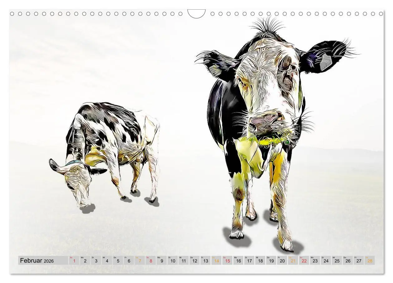 Bild: 9783457752524 | Rindviecher unglaublich (Wandkalender 2026 DIN A3 quer), CALVENDO...