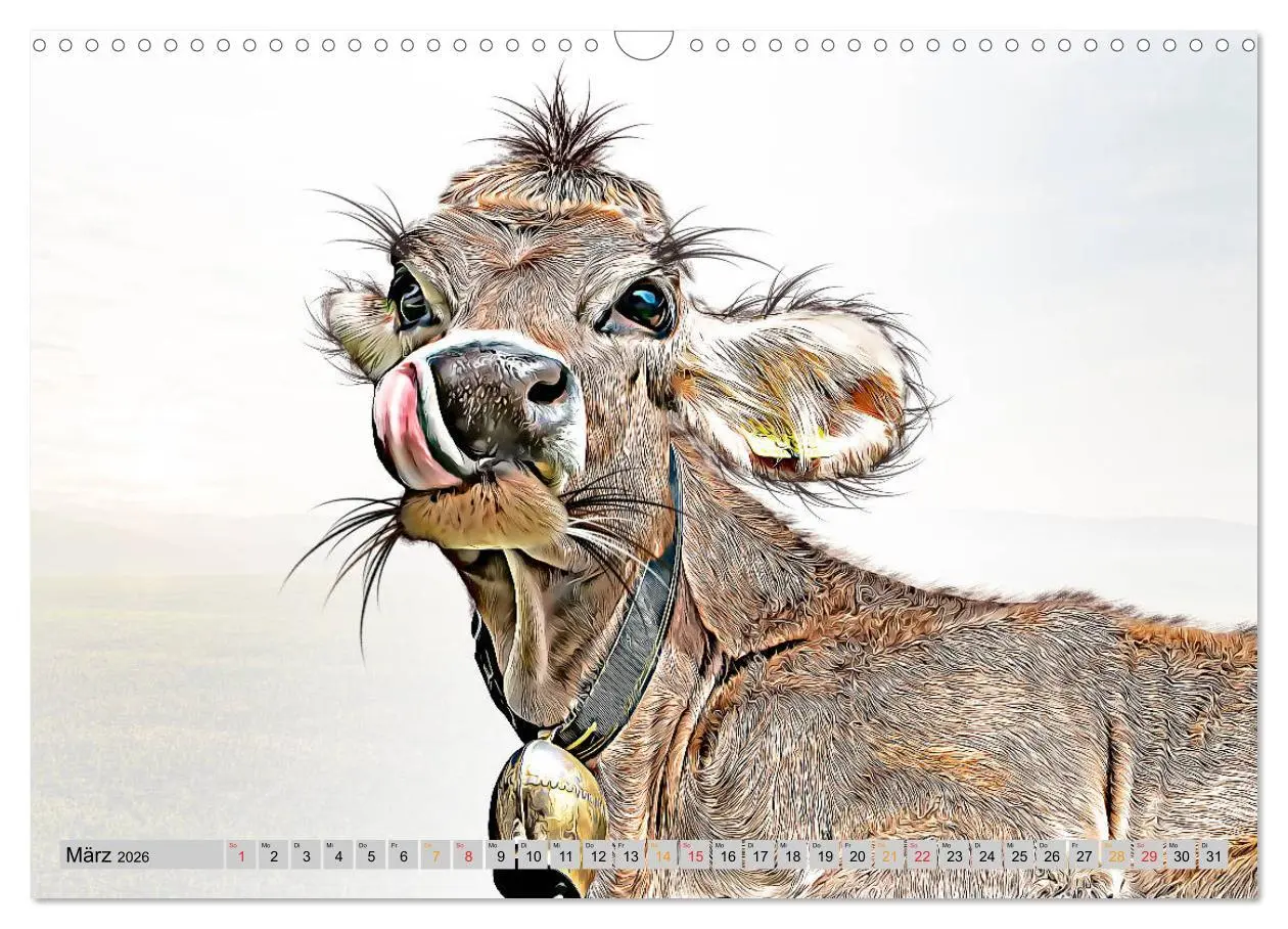 Bild: 9783457752524 | Rindviecher unglaublich (Wandkalender 2026 DIN A3 quer), CALVENDO...