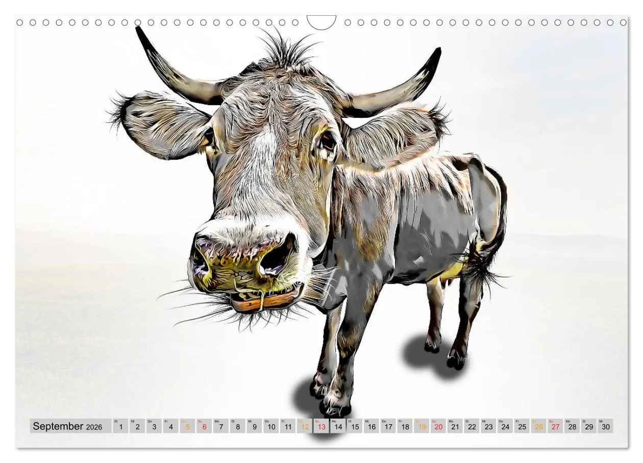 Bild: 9783457752524 | Rindviecher unglaublich (Wandkalender 2026 DIN A3 quer), CALVENDO...
