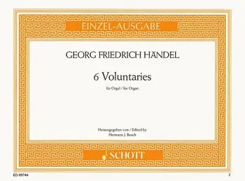 Cover: 9790001092524 | Voluntaries(6) | Orgel., Edition Schott Einzelausgabe | Händel | Buch