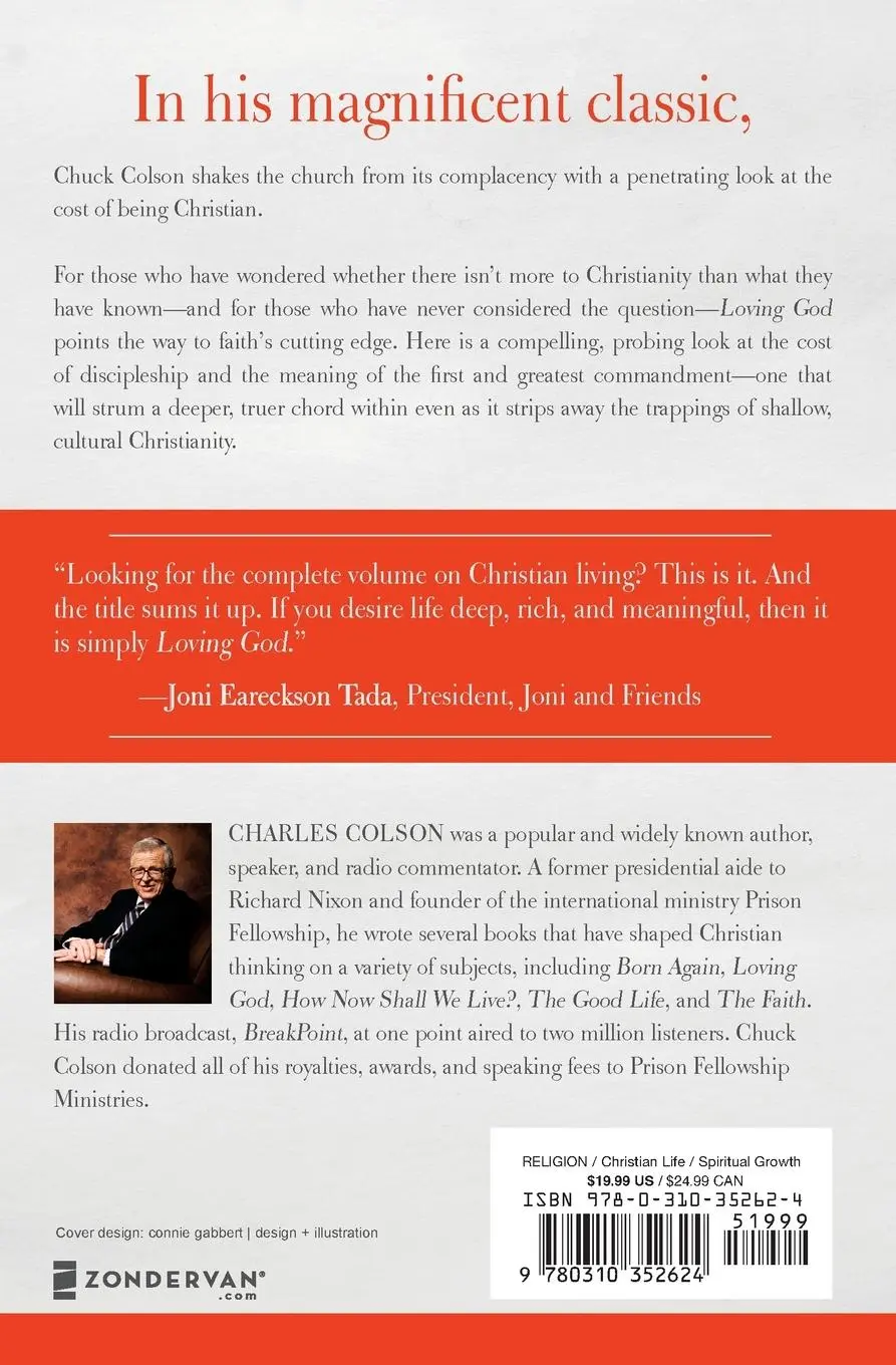 Rückseite: 9780310352624 | Loving God | The Cost of Being a Christian | Charles W. Colson | Buch