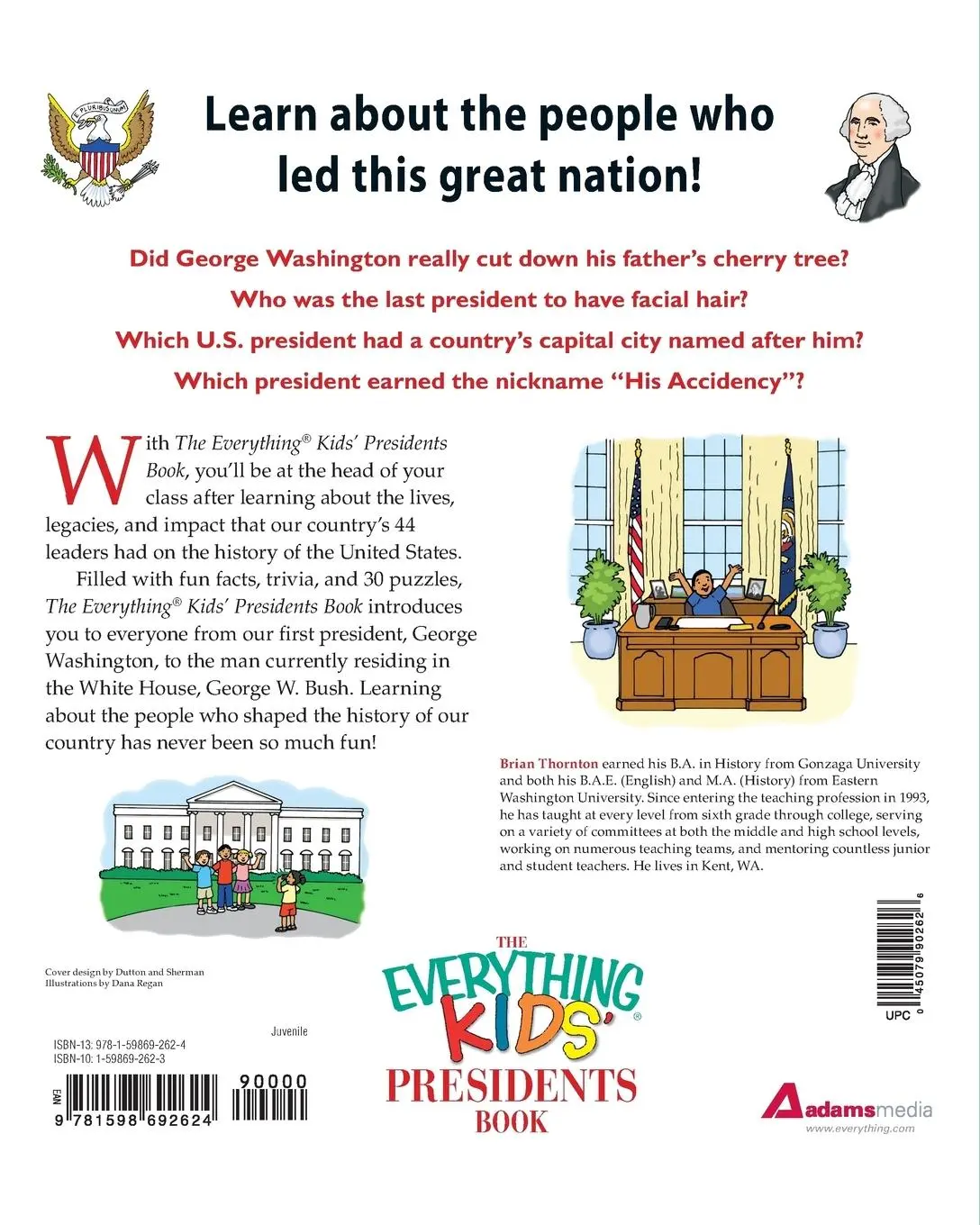 Rückseite: 9781598692624 | The Everything Kids' Presidents Book | Brian Thornton | Taschenbuch