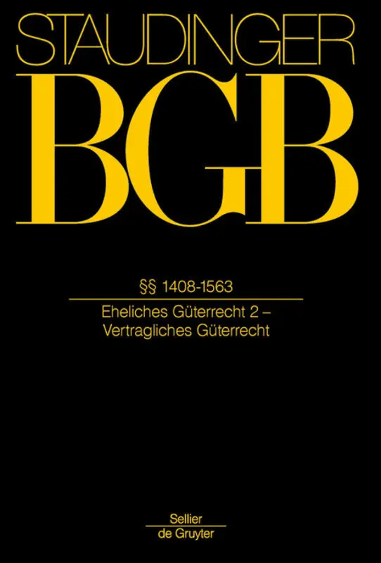 Cover: 9783805912624 | J. von Staudingers Kommentar zum Bürgerlichen Gesetzbuch mit...