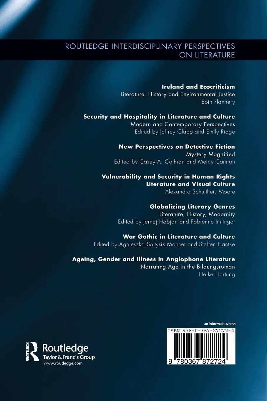 Rückseite: 9780367872724 | Ageing, Gender, and Illness in Anglophone Literature | Heike Hartung