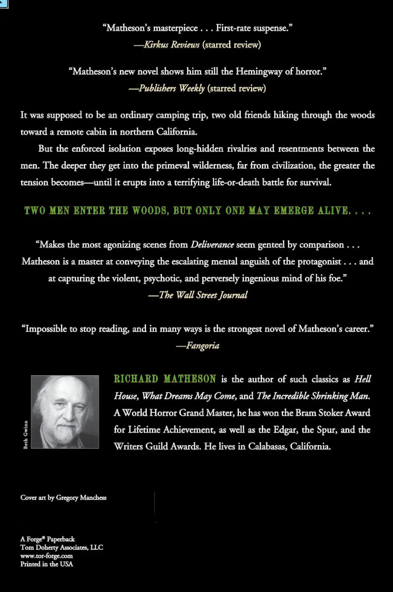 Rückseite: 9780765302724 | Hunted Past Reason | Richard Matheson | Taschenbuch | Englisch | 2010