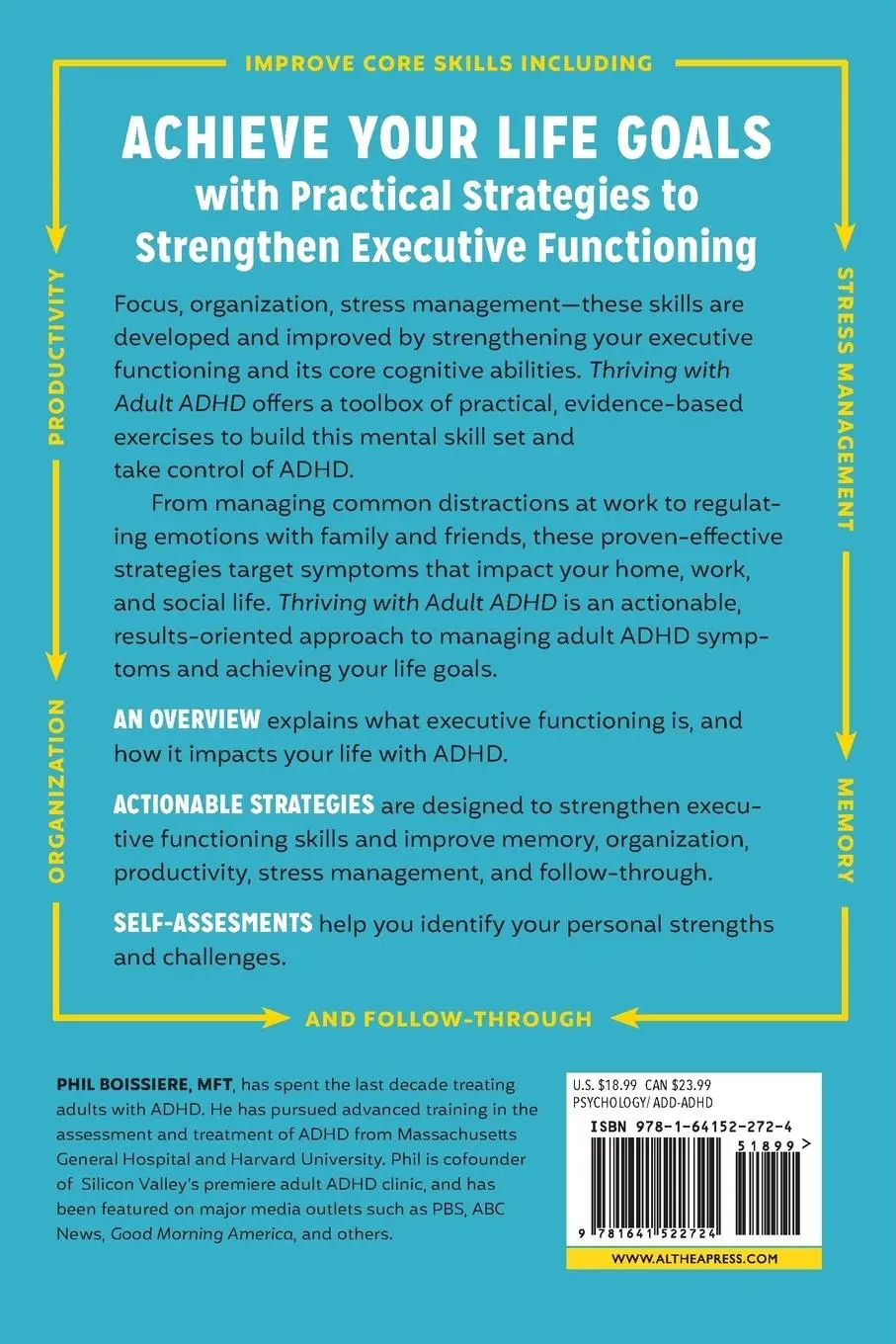 Rückseite: 9781641522724 | Thriving with Adult ADHD | Skills to Strengthen Executive Functioning