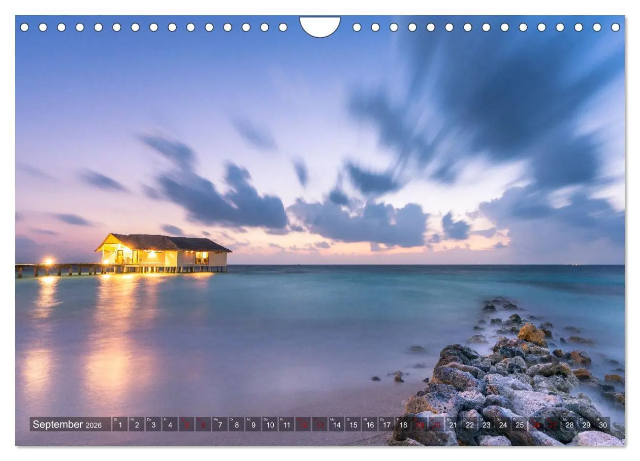 Bild: 9783457662724 | Malediven - Das perfekte Licht (Wandkalender 2026 DIN A4 quer),...