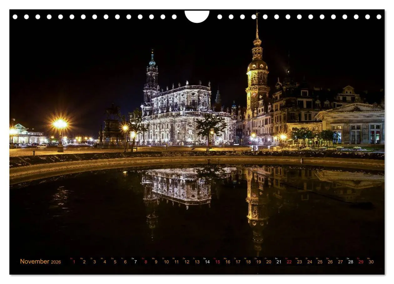 Bild: 9783516132724 | Eine Nacht in Dresden (Wandkalender 2026 DIN A4 quer), CALVENDO...