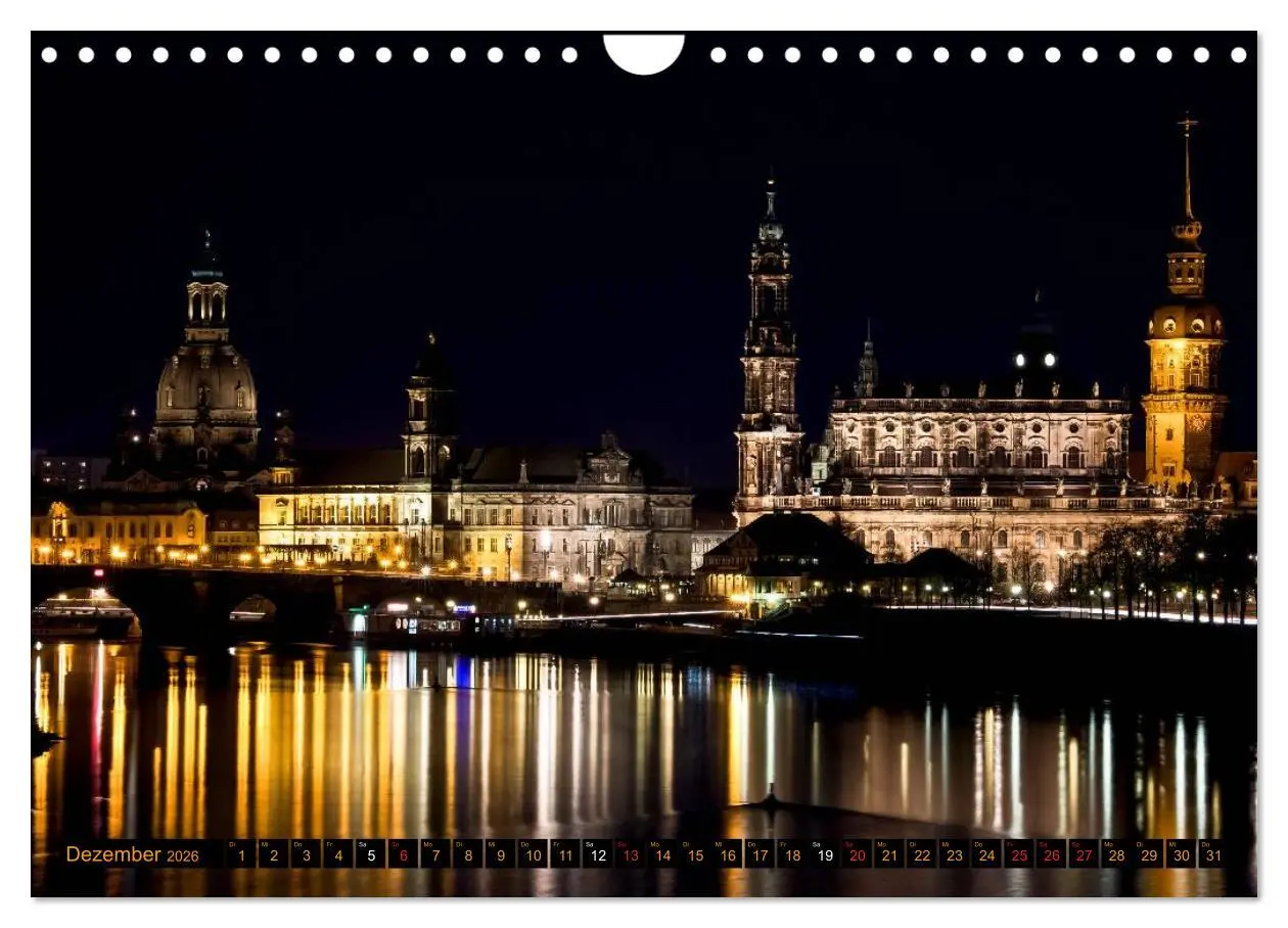 Bild: 9783516132724 | Eine Nacht in Dresden (Wandkalender 2026 DIN A4 quer), CALVENDO...