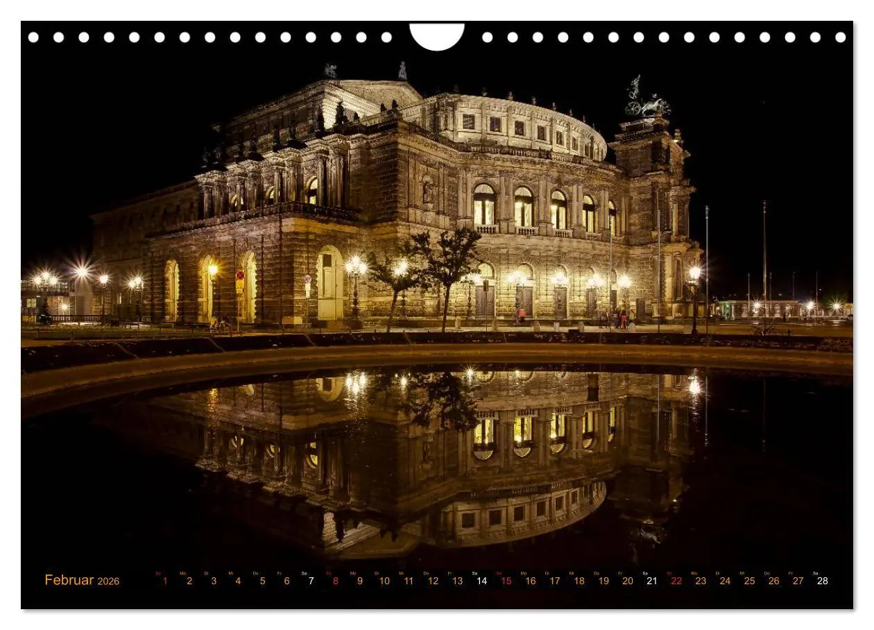 Bild: 9783516132724 | Eine Nacht in Dresden (Wandkalender 2026 DIN A4 quer), CALVENDO...