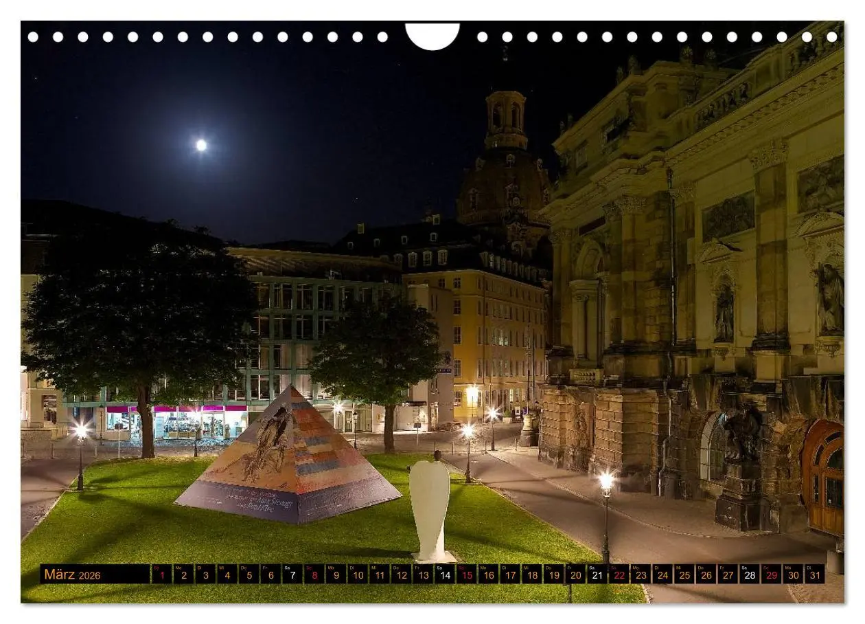 Bild: 9783516132724 | Eine Nacht in Dresden (Wandkalender 2026 DIN A4 quer), CALVENDO...