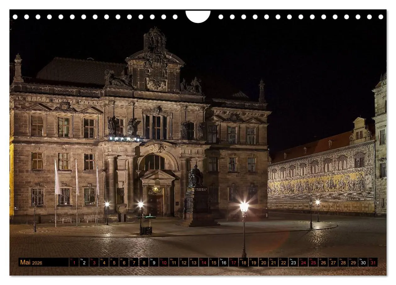 Bild: 9783516132724 | Eine Nacht in Dresden (Wandkalender 2026 DIN A4 quer), CALVENDO...