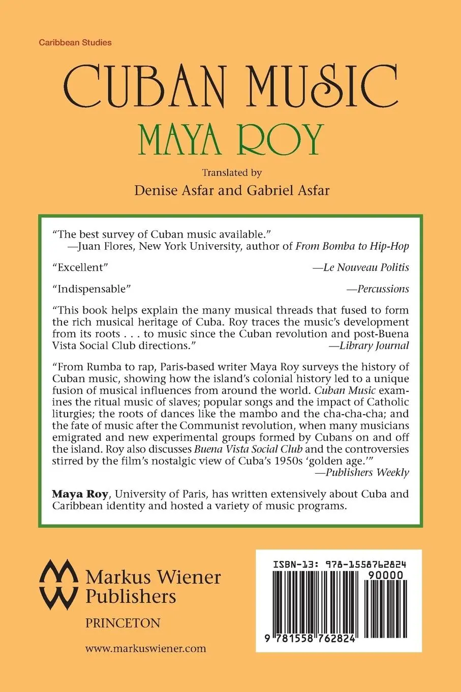 Rückseite: 9781558762824 | Cuban Music | Maya Roy | Taschenbuch | Kartoniert / Broschiert | 2016