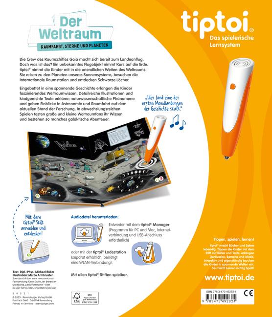 Bild: 9783473492824 | tiptoi® - Der Weltraum: Raumfahrt, Sterne und Planeten | Michael Büker