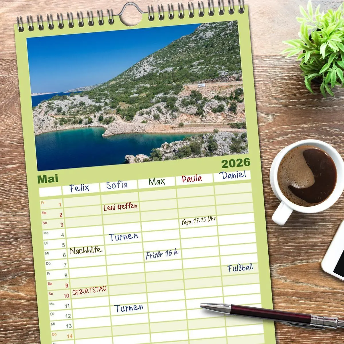 Bild: 9783516502824 | Familienplaner 2026 - Abenteuer Wohnmobil - Camping, Vanlife,...