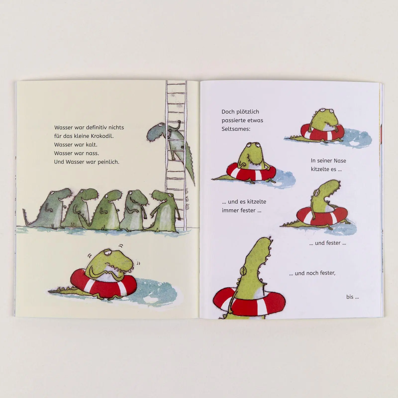 Bild: 9783407762924 | Das wasserscheue Krokodil | Vierfarbiges Bilderbuch | Gemma Merino