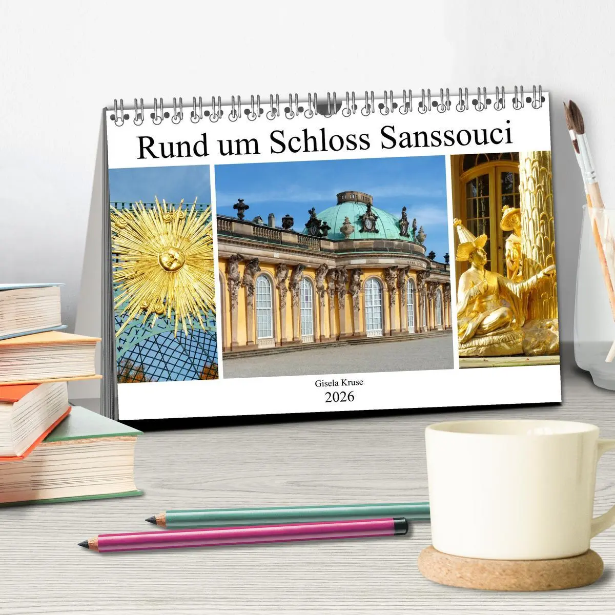 Bild: 9783457642924 | Rund um Schloss Sanssouci (Tischkalender 2026 DIN A5 quer),...