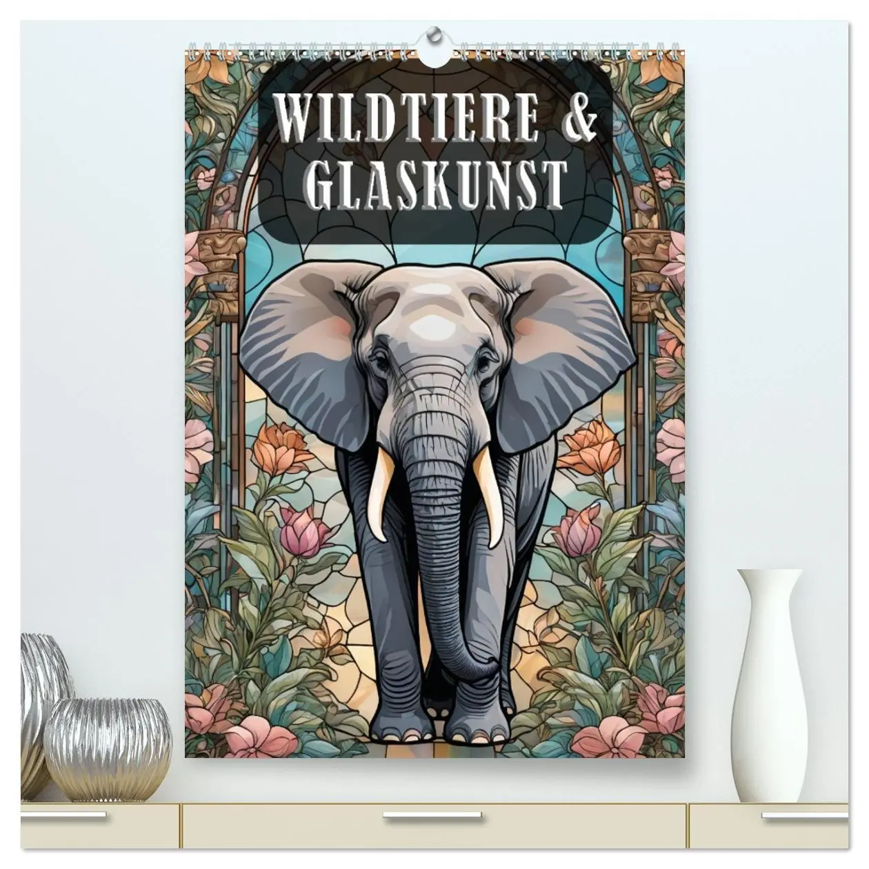 Cover: 9783516282924 | Wildtiere und Glaskunst im Tiffany Stil (hochwertiger Premium...