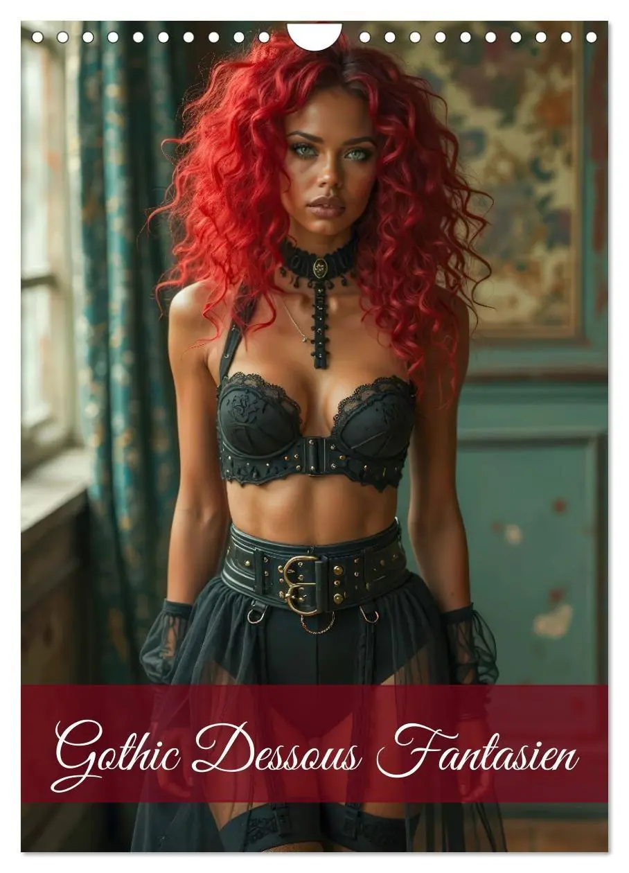Cover: 9783516592924 | Gothic Dessous Fantasien (Wandkalender 2026 DIN A4 hoch), CALVENDO...